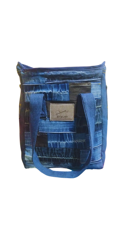 bolso de hombro cuadrado multicolor